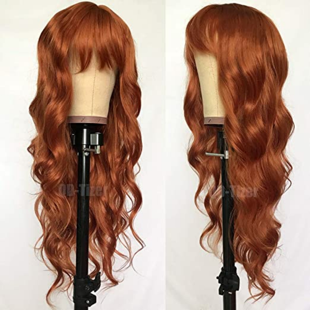 Ginger Orange Color Loose Wave Hair Replacement - Picture 1 of 4